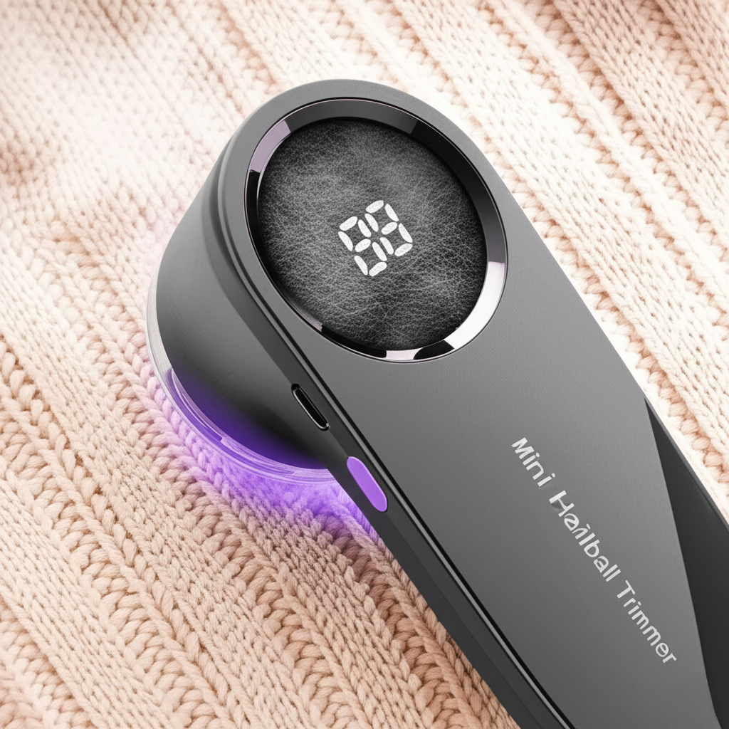 LED Digital Electric Lint Remover – USB Rechargeable Fabric Shaver for Clothing, Sweaters & More