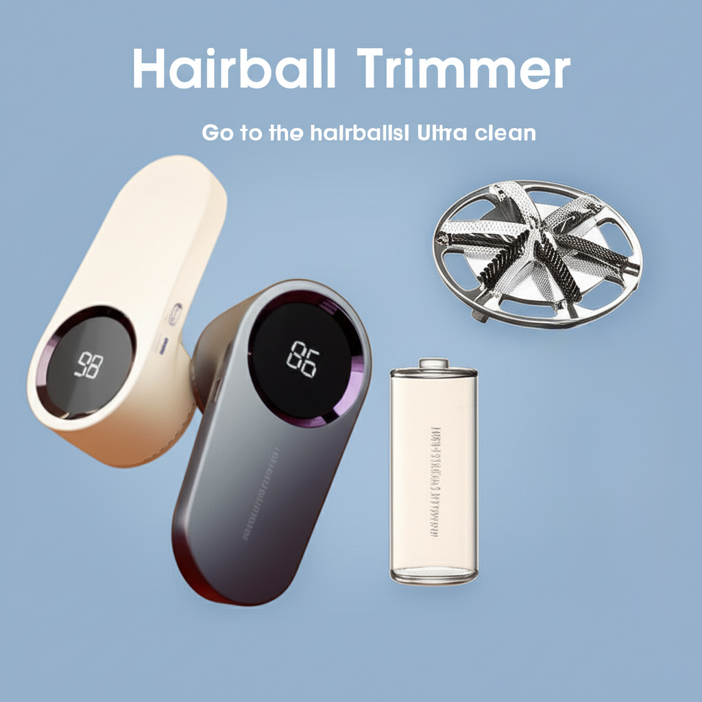 LED Digital Electric Lint Remover – USB Rechargeable Fabric Shaver for Clothing, Sweaters & More