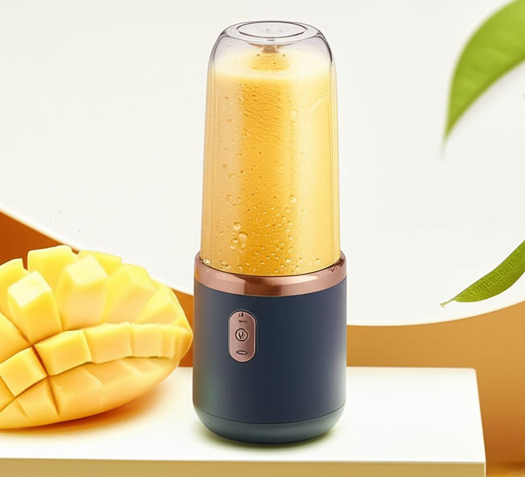 Portable USB Juicer Blender 400ml – 2-in-1 Electric Smoothie Maker with 2 Cups & Rechargeable Battery