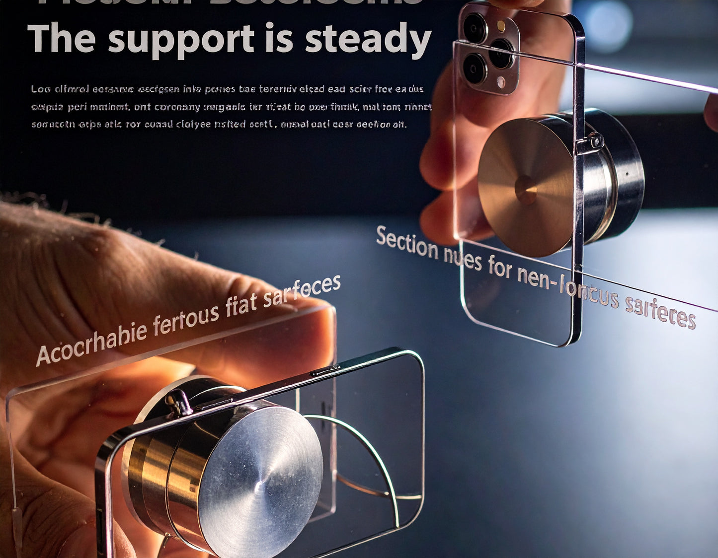 Multifunctional Magnetic Phone Holder – For Car, Home & Office Use