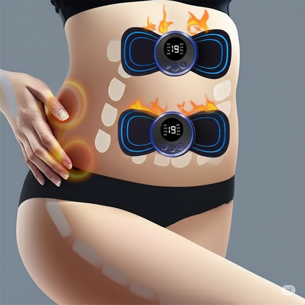 Mini Electric EMS Neck Massager – 8 Modes | 19 Intensity Levels | Muscle Relaxation & Pain Relief
