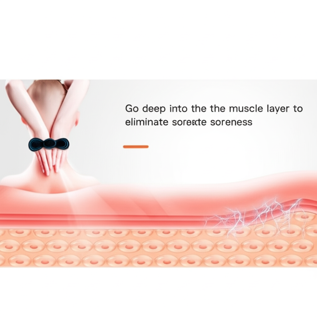 Mini Electric EMS Neck Massager – 8 Modes | 19 Intensity Levels | Muscle Relaxation & Pain Relief