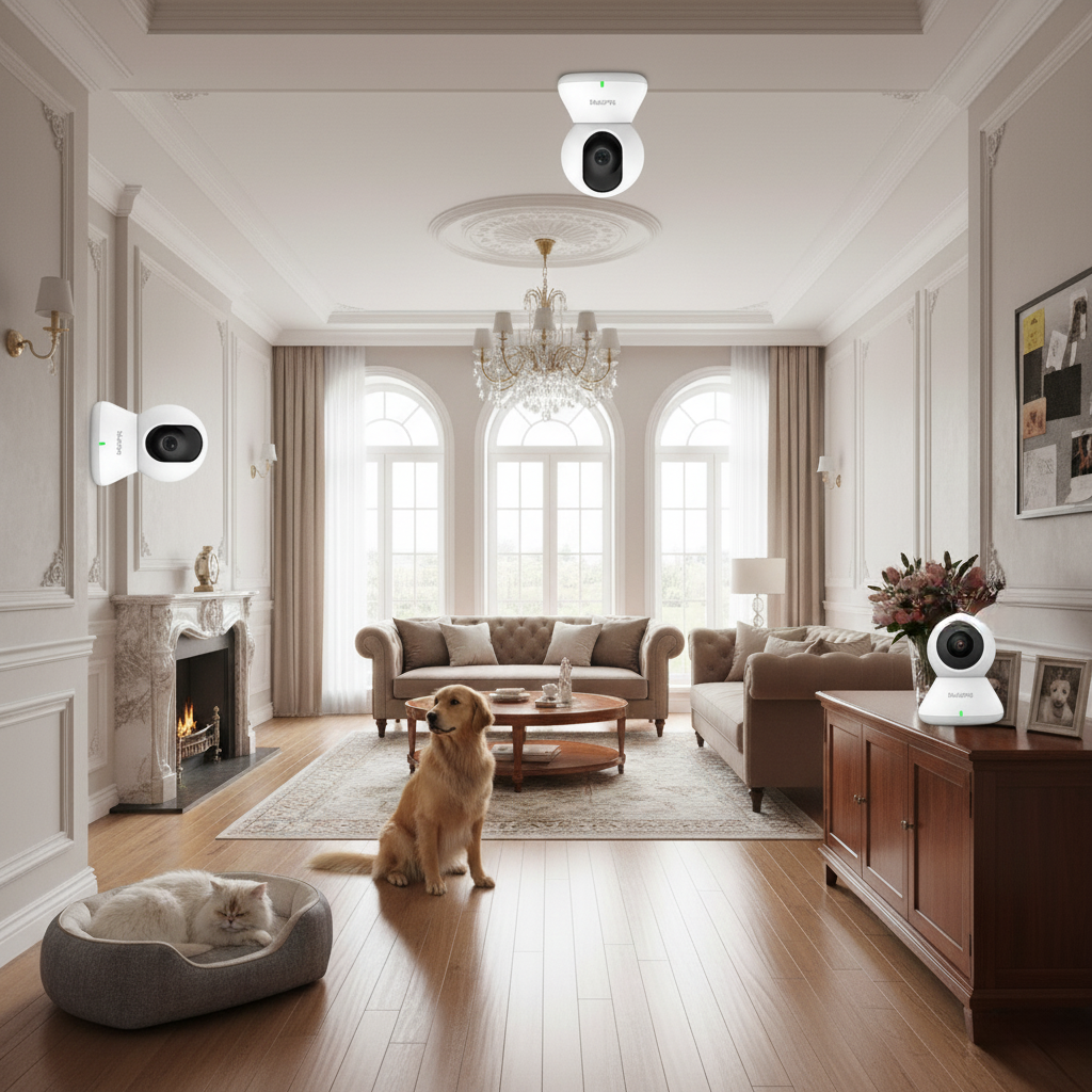 Smart Pet Camera – 360° Motion Tracking & Two-Way Audio