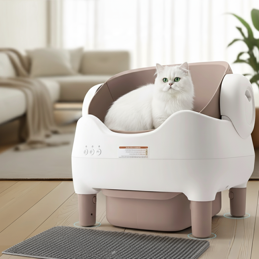 Smart Self-Cleaning Cat Litter Box (10L Bin)