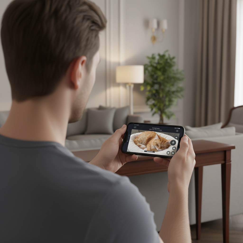 Smart Pet Camera – 360° Motion Tracking & Two-Way Audio