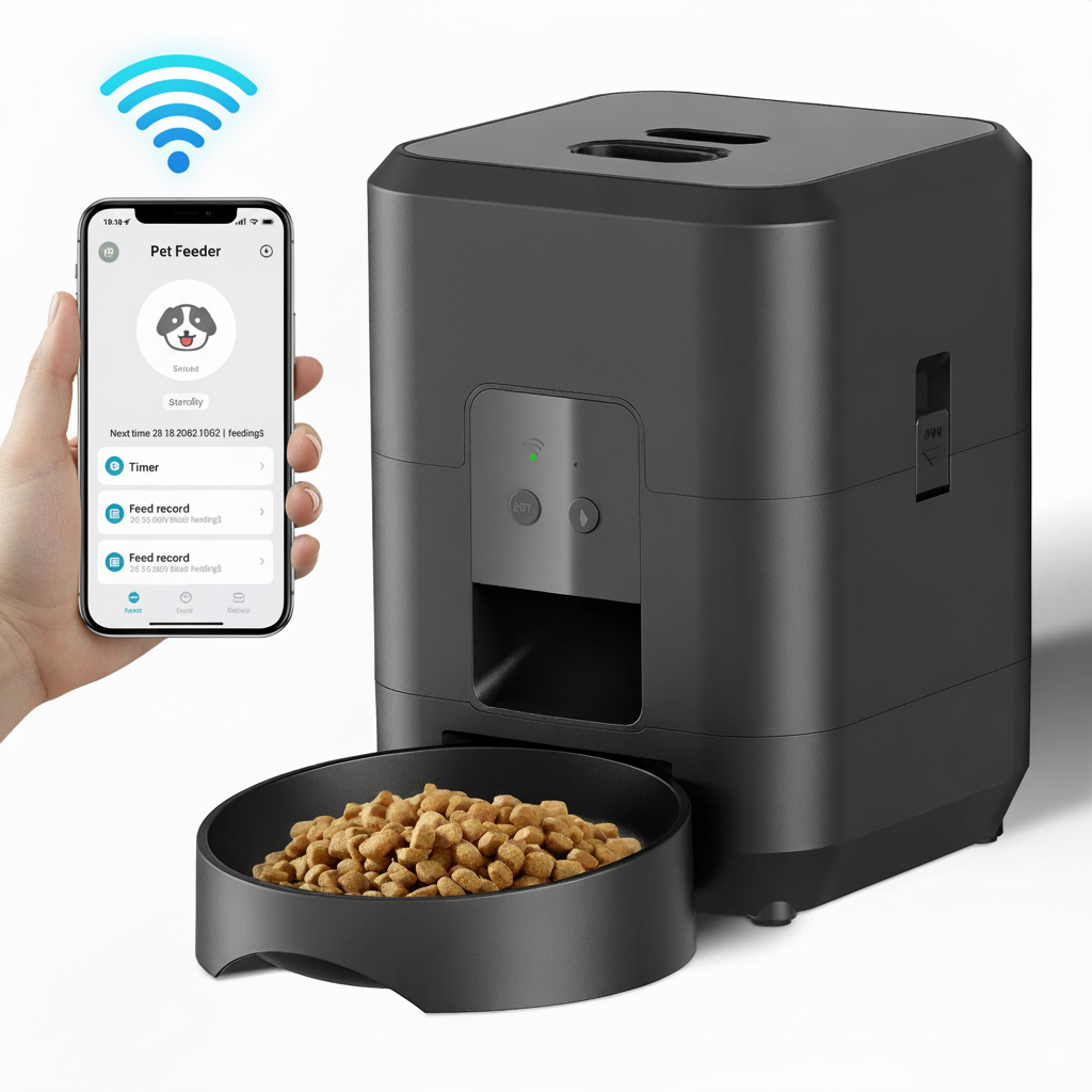 Smart Automatic Pet Feeder with Timer & Portion Control – Cat & Dog Food Dispenser