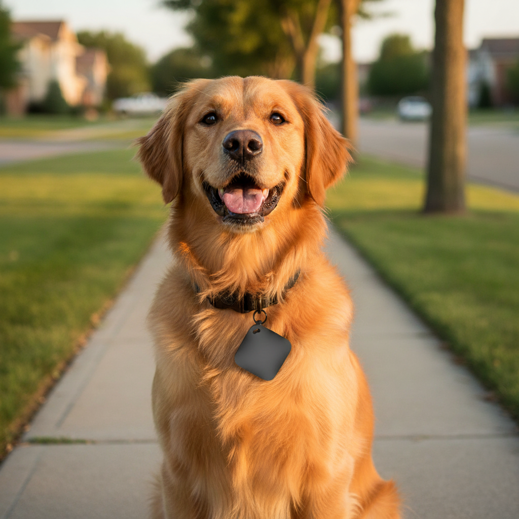 Smart Bluetooth Pet Tracker (Apple Find My) Compatible, MFi Certified Collar Locator