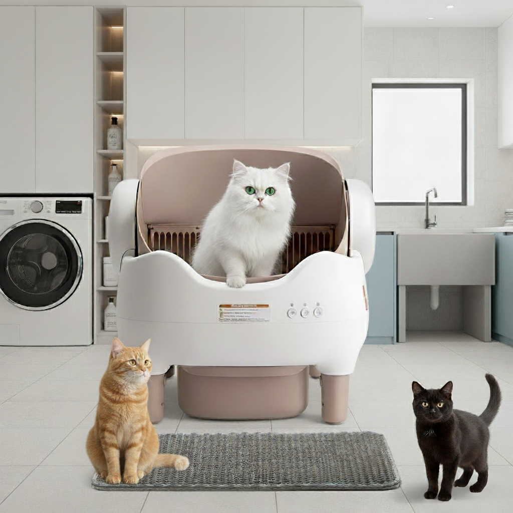 Smart Self-Cleaning Cat Litter Box (10L Bin)