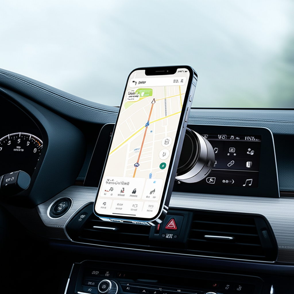 Magnetic Suction Cup Phone Holder – For Car, Home, & Office