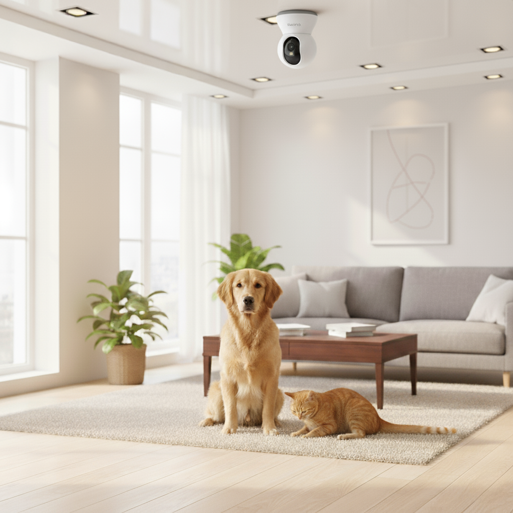 Smart Pet Camera – 360° Motion Tracking & Two-Way Audio