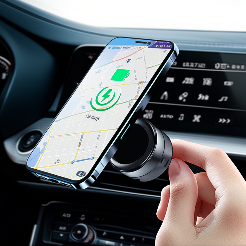 Magnetic Suction Cup Phone Holder – For Car, Home, & Office