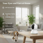 Smart Pet Camera – 360° Motion Tracking & Two-Way Audio